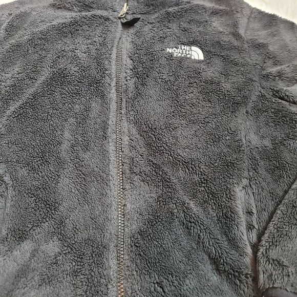 The North Face Womens Jacket Size M Embroidered Full Zip Up Black Fleece - Picture 3 of 12